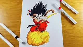 Как нарисовать Малыша Гоку | Dragon Ball Z | Пошаговое руководство