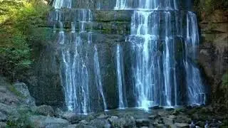 Water Murmurs – Relaxing Waterfall🌲Cascades of Hérisson, France 💧