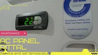 Service berkala and SET Temperatur AC Panel Rittal type 3303500