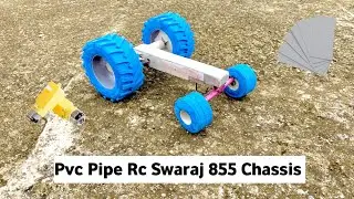 How to make Pvc pipe Swaraj tractor Body ||Rc Swaraj tractor kaise banaen Pvc pipe se ||