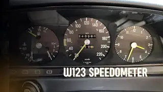 W123 SPEEDOMETER REMOVAL (WITHOUT SPECIAL TOOLS ) +REFURBISHMENT+ BULB REPLACEMENT