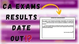 CA EXAM SEPTEMBER 25 RESULTS DATE OUT ⁉️ | CA EXAM SEP 25 RESULT DATE | OFFICAL NOTIFICATION 🤯|