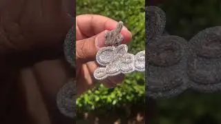 💎CUSTOM &ldquo; LEE &ldquo; CHARM DOUBLE LAYER 3D TWO TONE WITH THE VS DIAMONDS ‼️FOLLOW on IG @icekingjewelers