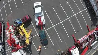 Recovery Tow Show 2015 F450 Repo Lift in action Drone Footage