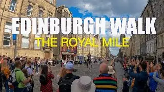 Edinburgh Scotland The Royal Mile 4K Walk on a Sunny Day