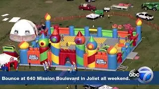World's largest bouncy castle visits Joliet