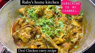 Desi Chicken curry recipe | Ruby&rsquo;s home kitchen