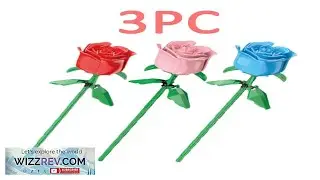 3PCS Eternal Rose Couple Gift Personalized Decorative Flower Girl's Little Gift Building