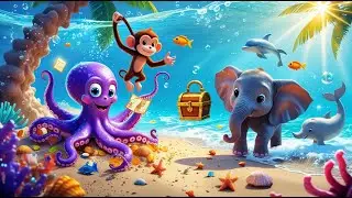 Magical Octopus, Monkey & Elephant Adventures &ndash; Fun Underwater & Jungle Play for Kids ❤️