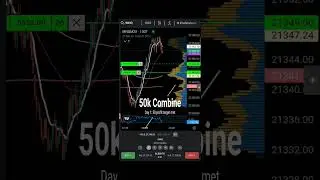 Passing another 50k trading combine. Day 1, 50% PT met during the ON session. #daytrader #trading