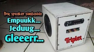 BOX SPEAKER SIMBADA DARI KAYU | BASS EMPUUK