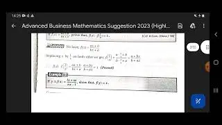 || CU B.com 5th Semester Mathematics Suggestion 2023 ||