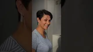 Pixies after 50 years on wavy hair 💗 Пикси после 50 лет на волнистые волосы 💗 #haircut #hairstyle