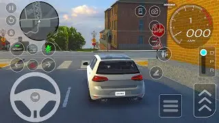 POV Drive Volkswagen Golf ⛳️ | Driving School 2026 Mobile Gameplay 