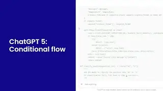 ChatGPT 5: Conditionnal flow