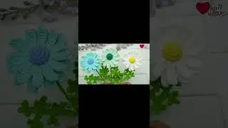 Flower/Craft/DIY/Handmade/Homemade/Daisy/How to crochet/How to knit/Accessories/Lady/Fashion