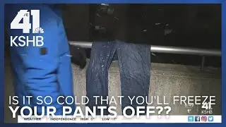 We hope Wes Peery doesn't freeze his pants off...