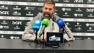 David S&aacute;nchez, entrenador RB Linense. Postpartido 