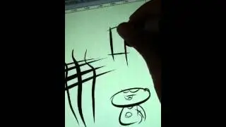 Quick ink tests with Yiynova MSP19u tablet