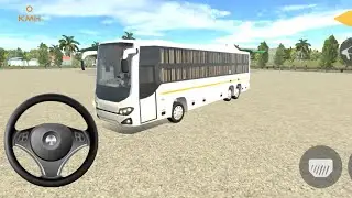 Indian coach bus simulator driving Pro heavy driver Mumbai to Pune drive  AC bus sweet brother 🔥