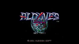 Aldynes&nbsp;: The Mission Code for Rage Crisis (SuperGrafx) &ndash;&nbsp;&Eacute;cran-titre (Japon) &ndash;&nbsp;1080p