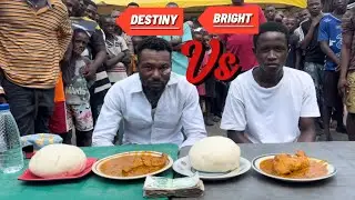 EATING COMPETITION FIRST PERSON TO FINISH OFE OGBONO AND FUFU WIN 100,000