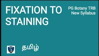 Fixation to Staining in Tami | Microtechniques | Botany I PG TRB New Syllabus