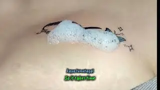 Feather butterfly tattoo