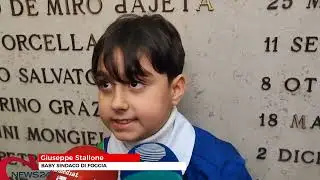 FOGGIA | L’emozione di Giuseppe Stallone: a 9 anni è eletto baby sindaco della città