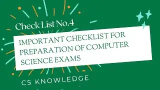 Important Checklist For Computer Science Exams| Aga Khan Board | AKUEB | CS Knowledge