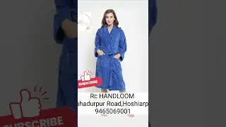 trident comfort living bathrobe 100%cotton #trident #bathrobe #hoshiarpur #spa #towels