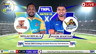 NRK vs SS 9th Match TNPL 2025 Live, Nellai Royal Kings vs Salem Spartans 9th Match Live Score