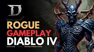 Diablo 4 Rogue Gameplay - Fighting Skeletons in Scosglen Bluffs | New ARPG 2023