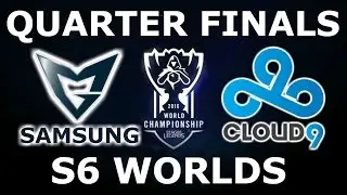 Cloud 9 vs Samsung - Quarter Finals S6 LoL eSports World Championship 2016! #Worlds 2016 C9 vs SSG