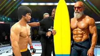 PS5 | Bruce Lee vs. Old Surfer Master (EA Sports UFC 4)
