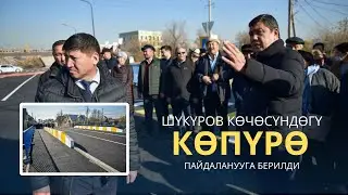 Шүкүров көчөсүндөгү көпүрө пайдаланууга берилди