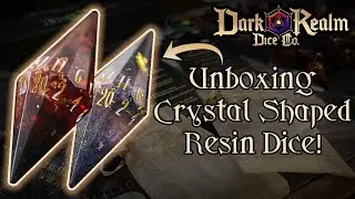 Unboxing a Custom Made Resin DnD Dice Set! (Handmade Commission Review)
