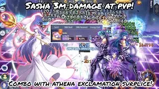 Saint Seiya: Awakening (KOTZ) - Sasha 3M Damage with Surplice Athena Exclamation Combo at PvP!?