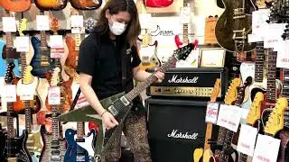 Epiphone Original Collection Flying V Olive Drab Green #21041529742 Tone Check