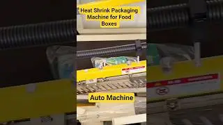 Heat Shrink Packaging Machine for Food Boxes #shrink #box #pack #auto #machine