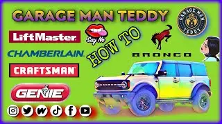 How To -Program 2021-2022 Ford Bronco to garage door motor #howto #diy #fyp #fypシ #explore