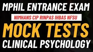 Mphil Clinical Psychology Entrance Mock Test - 01 (FREE)