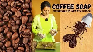 Heart Symbol Coffee Soap | Cold Processed & Handmade | Skin Brightening Anti-Ageing | All Skin Types