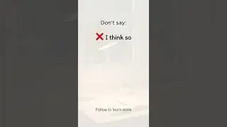 Don&rsquo;t say 