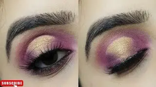 purple Halo eye makeup tutorial ❤️❤️#youtube #eyemakeup