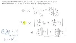 The Maximum Error of f(x,y)