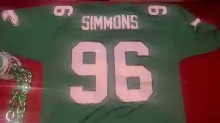 Philadelphia Eagles Clyde Simmons Kelly Green Mitchell and Ness jersey!!