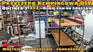 PRZYCZEPA KEMPINGOWA #7 WNĘTRZE - akumulator / lod&oacute;wka / zbiornik wody / box elektryczny #MotoQba