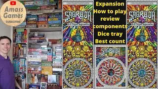Sagrada expansion how to play 5-6 player private dice rules AmassGames board game review #spiel