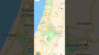 Distance between Jerusalem to Tel Aviv, Palestine #distancemeasurement